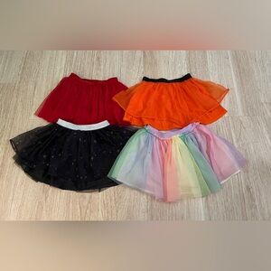 Colorful Tulle Skirts Bundle Sz 4t/5t